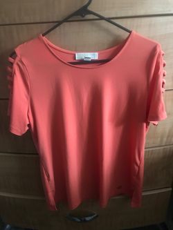 Large orange Michael Kors dress top