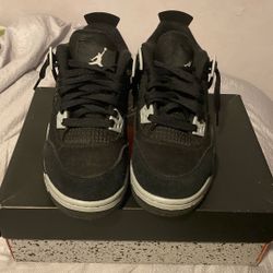Jordan 4 Black Canvas  