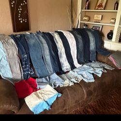 Assorted Jeans And Shorts Some New Some Only Wore Once All In Great Condition