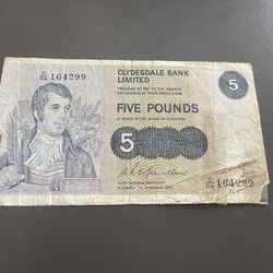 1st- February-1980 Scotland 5 Pounds 