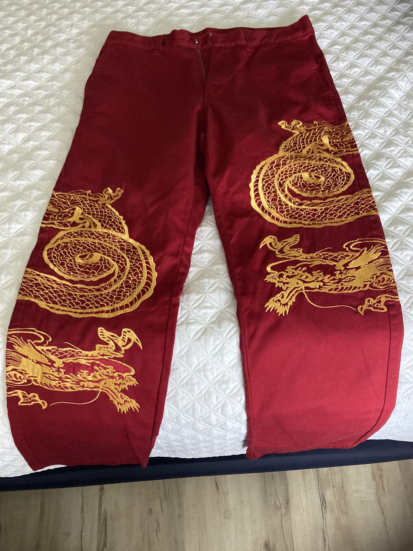 茄子紺 supreme dragon work pants 32 | elektrosako.cz