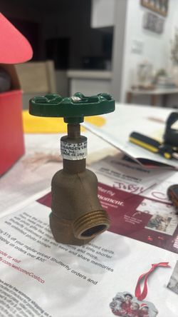 Brass Garden Valve 1 FIP x 3/4 Hose