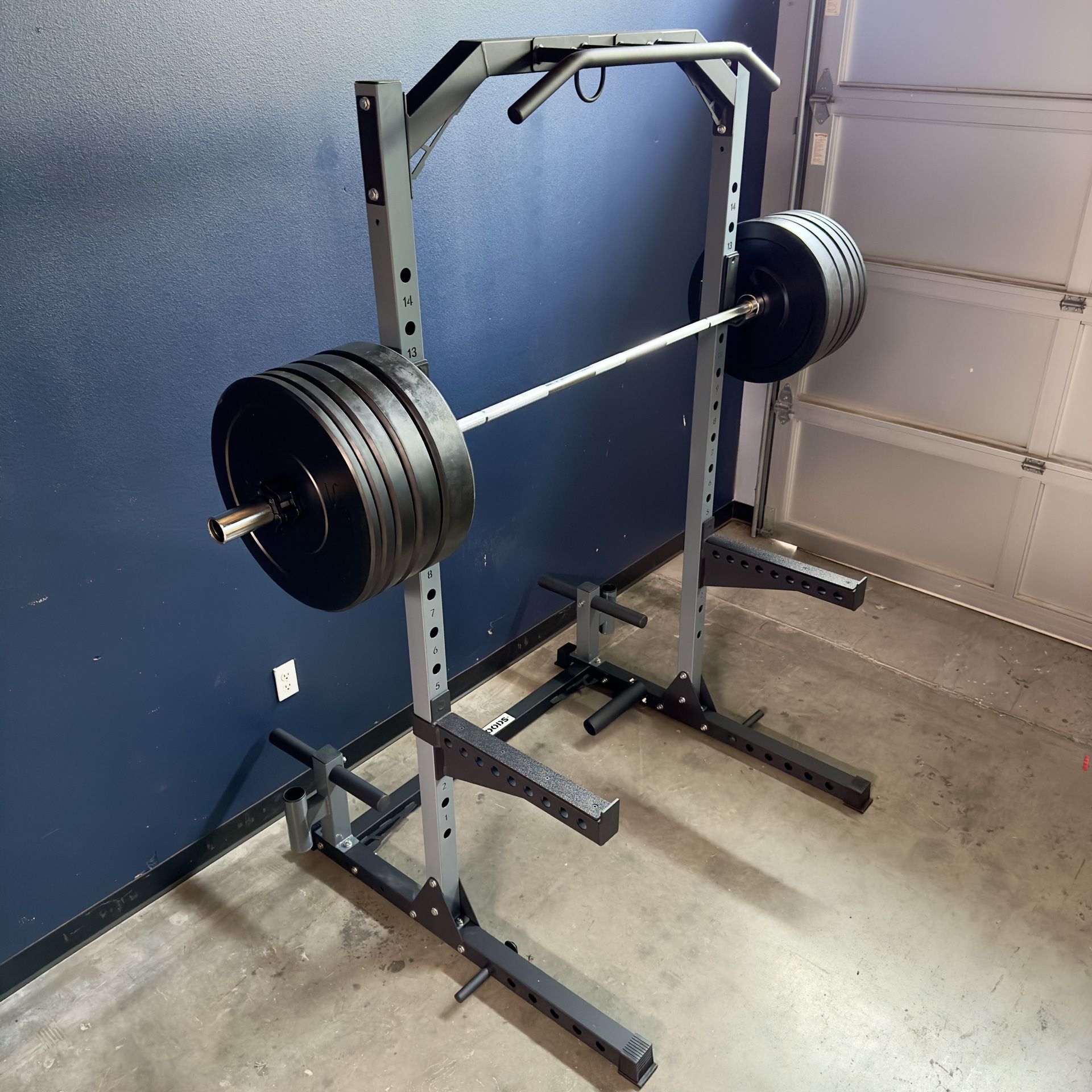 Brand New Squat Rack Power Cage 260 Lb Olympic Bumper Weight