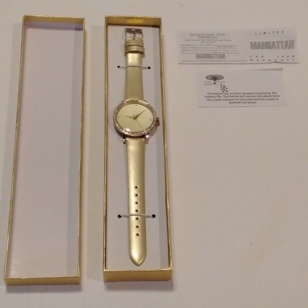 Manhattan by Croton Women's Quartz Dress Watch w/ 1 Year Warranty