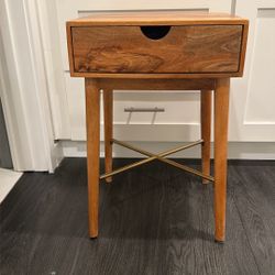 1 Wooden Nightstand 