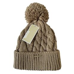 Michael Kors Cable Knit Cuffed Beanie Hat With Pom Pom Camel One Size

BRAND NEW WITH TAG