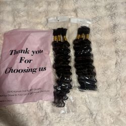 Human Braiding Hair for Boho Braids 110g 20 Inch Color 6Deep Wave Boho Bulk Human Hair for Braiding Knotless 12A Wet and Wavy Bohemian 