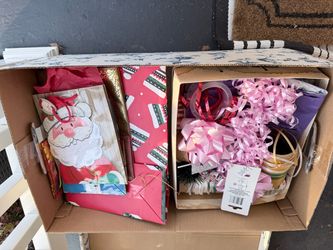 Assorted Gift Wrapping Supplies Lot