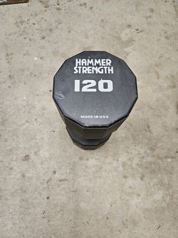 Hammer Strength 120lb Dumbell