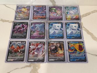 Pokemon Card Lot 12 cards total all Pokemon V Holo cards Meowth V, Lucario V, Gardevoir V and more