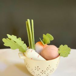 Target Farbic veggies with ceramic basket set 