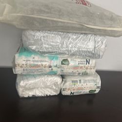 Diapers And Diaper Bag