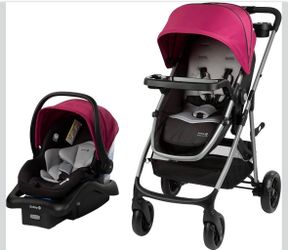 stroller & car seat w/base