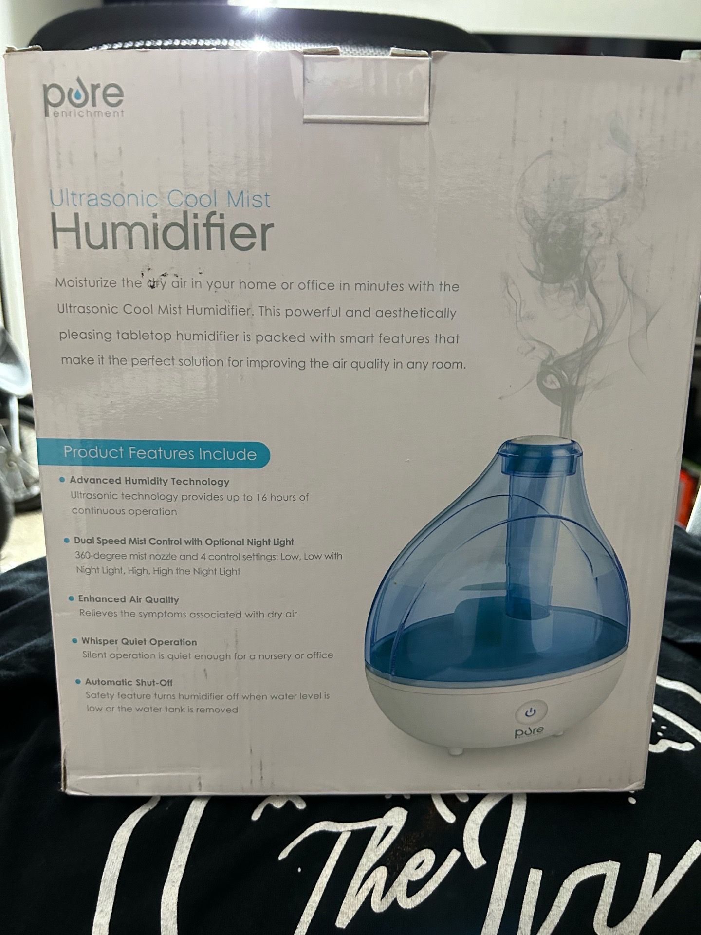 Pure Enrichment Ultrasonic Cool Mist Humidifier