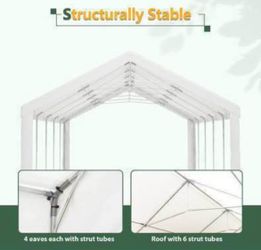 New in Box Large Event Tent 16x32FT Party Tent Heavy Duty w/ 3 Storage Bags & Removable Side Walls