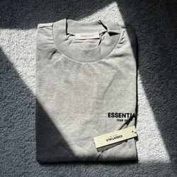 Grey ESSENTIALS Fear of God Tee Shirt Size L Streetwear