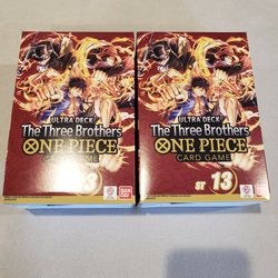 New One Piece Card Game The Three Brothers Ultra Deck ST13