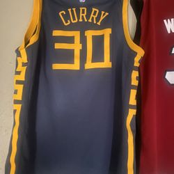 Nike Warriors Stephen Curry Authentic NBA City Chinese Bay CNY Jersey