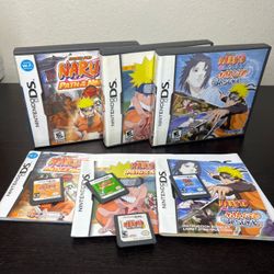Naruto Nintendo DS Games Bundle Lot