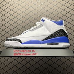 Air Jordan 3  Racer Blue