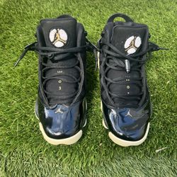 Nike Air Jordan 6 Rings Black Metallic Gold White Shoes Men’s Size 8.5 