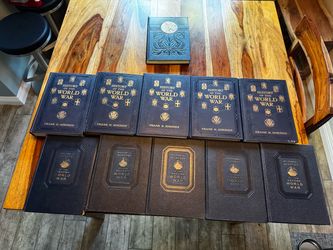Antique WWI & WWII History Book Collection – 11 Volumes – 1917–1946 – Excellent Condition