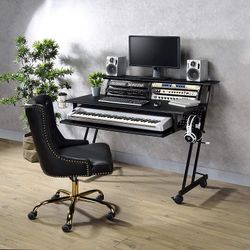 Music Studio Recorder Producer Desk Table For Piano and Gear