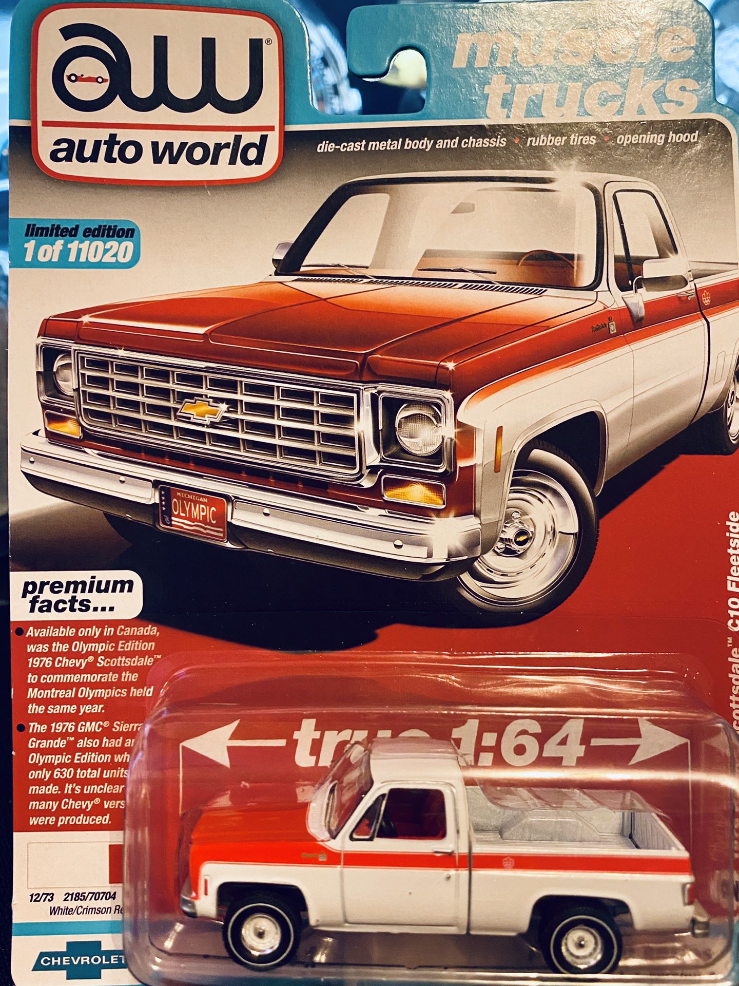 Auto World Muscle Trucks 1976 Chevy Scottsdale C10 Fleetside # 2 release 1 version A 1/11020 new mint