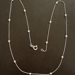 Sterling Silver Beaded Necklace