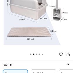 Light Grey Cat Litter Box Stainless Steel
