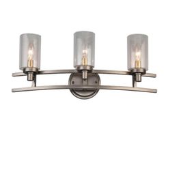 Silver Light Fixture Bathroom Light Fixture 