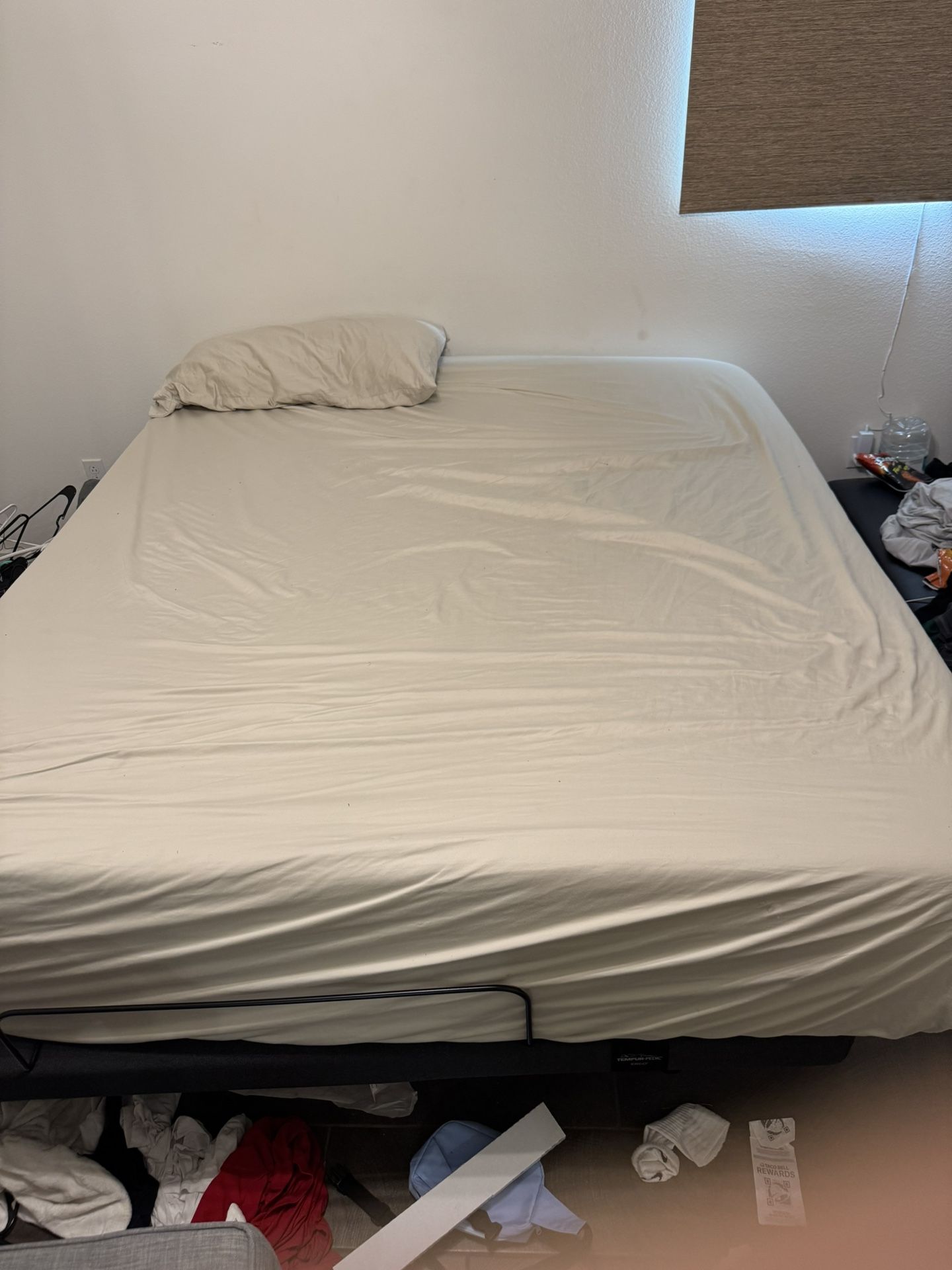 Free Cali king tempur pedic Bed And Futon