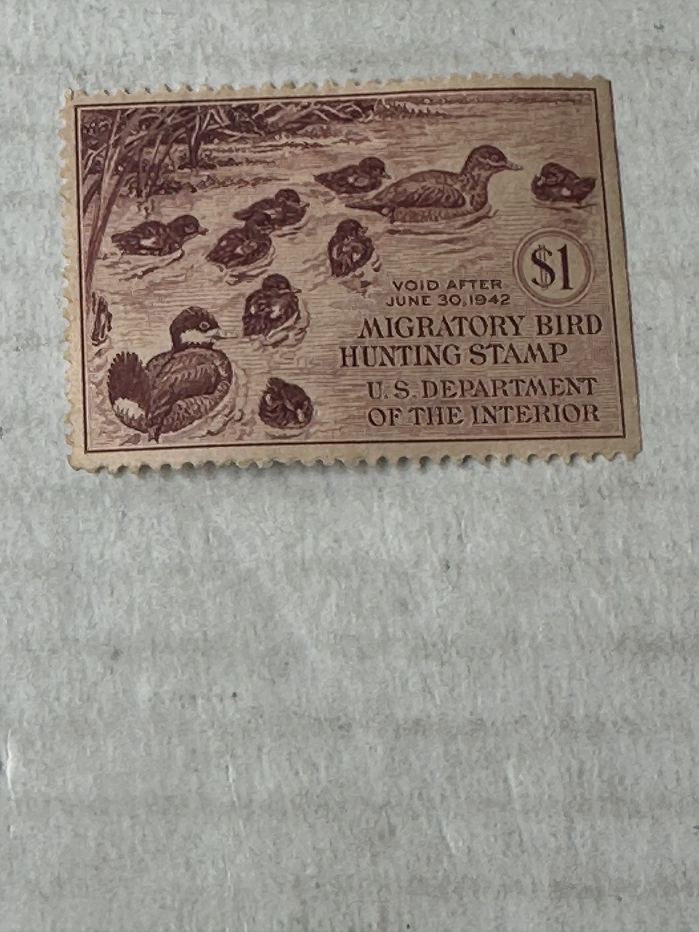 United States RW 8 Duck Stamp Mint Hinged
