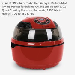 New Klarstein Vitality Turbo Hot Air Fryer