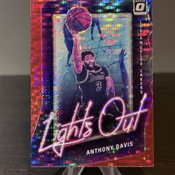 #14 Anthony Davis 2020-21 Donruss Optic - Lights Out Red Pulsar
