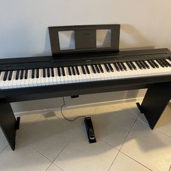 Yamaha P45 With Stand And Sustain Pedal