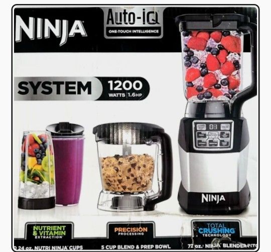 Ninja Kitchen System with Auto IQ Boost and 7 Speed Blender