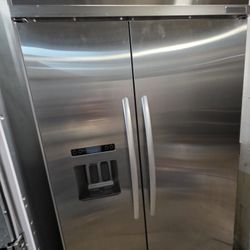 48" KITCHENAID BUILT IN STAINLESS STEEL REFRIGERATOR 