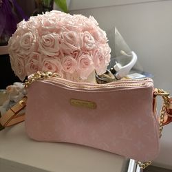 Pink Canvas Denim Collection Pochette