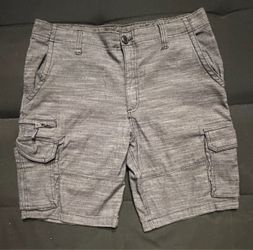 Gray cargo men shorts size 36