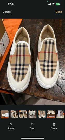 New Burberry Slip-On Sneakers