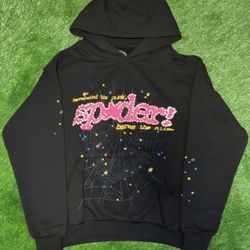 Sp5der P*nk V2 Hoodie Black 