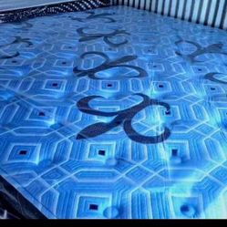 In the plastic bag New mattress  No issues. Not used.  Store price now $2,999  Im selling for only $1,150  FINAL SALE. You can see it before buying. W
