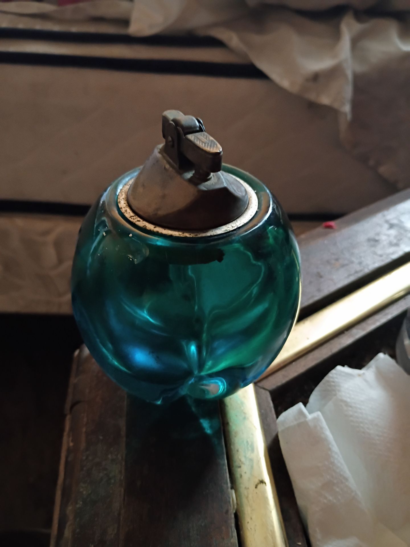Vintage Blenko Glass Table Lighter