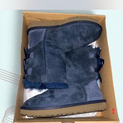 ugg navy bailey bow I! boot