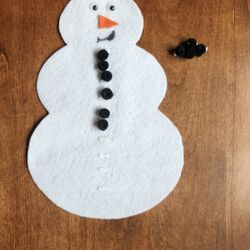 Snowman Felt Counting Activity