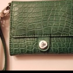 NEW DESIGNER GENUINE LEATHER WRISTLET / SM. PURSE/WALLET🌷SPECIAL SALE