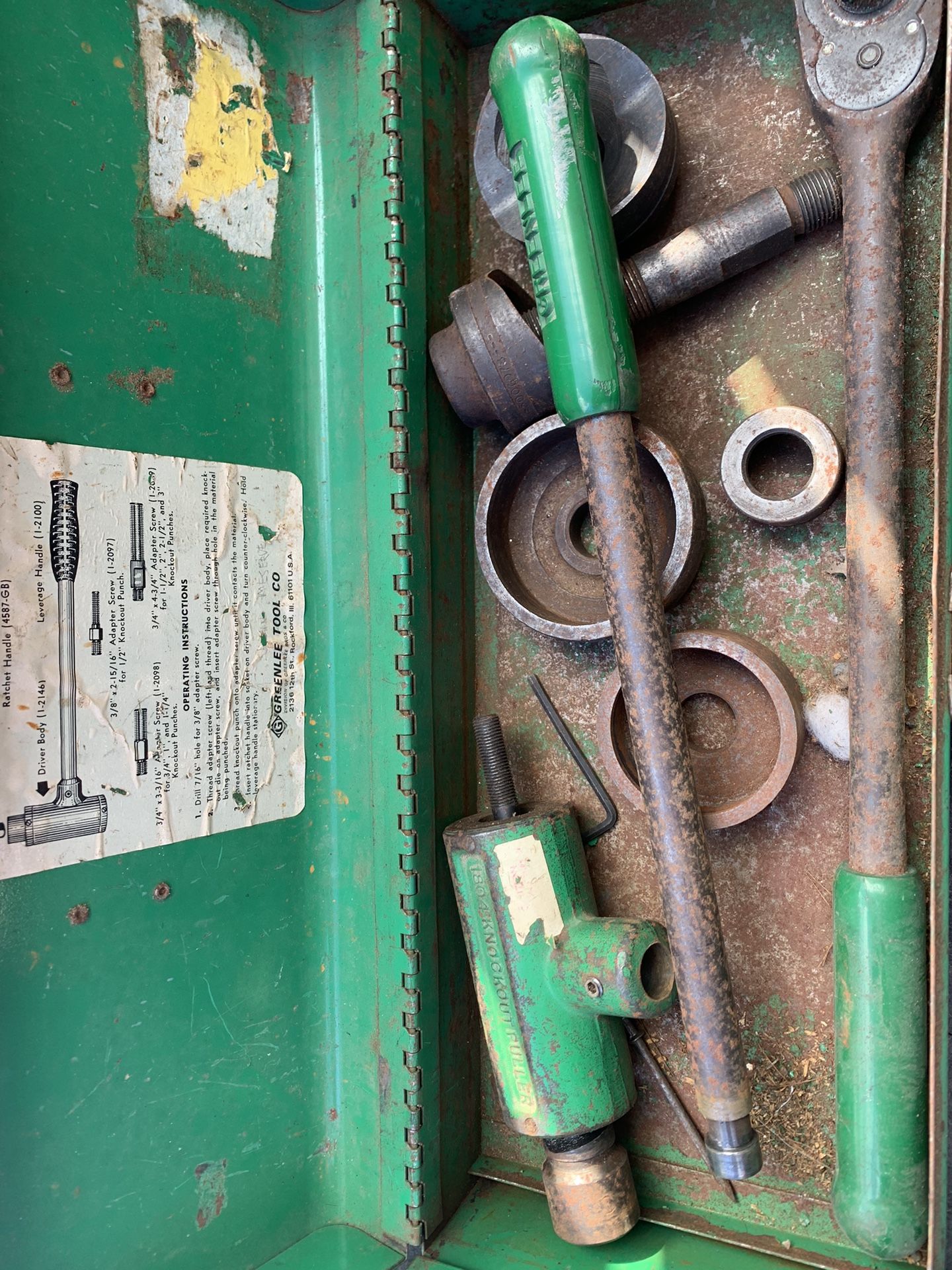 Greenlee Heavy Duty Knockout Tool
