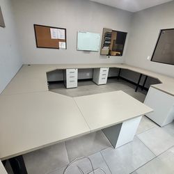 Wrap around corner desks ANY SIZE wit my BBF pedestal