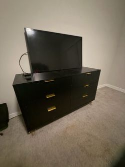 Dresser black and gold